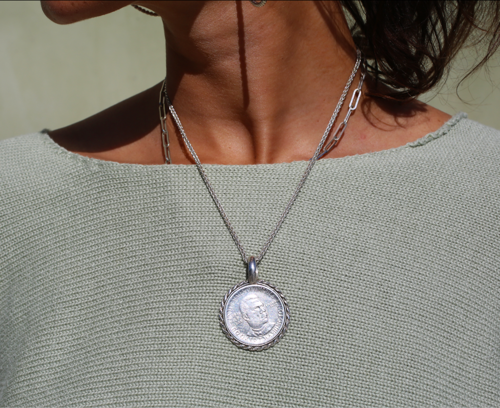 Booker T Washington Coin Necklace