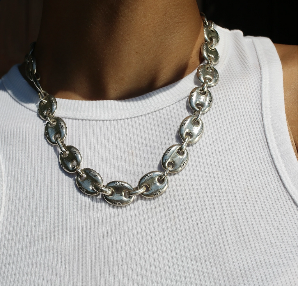 .925 NYC Puffer Necklace