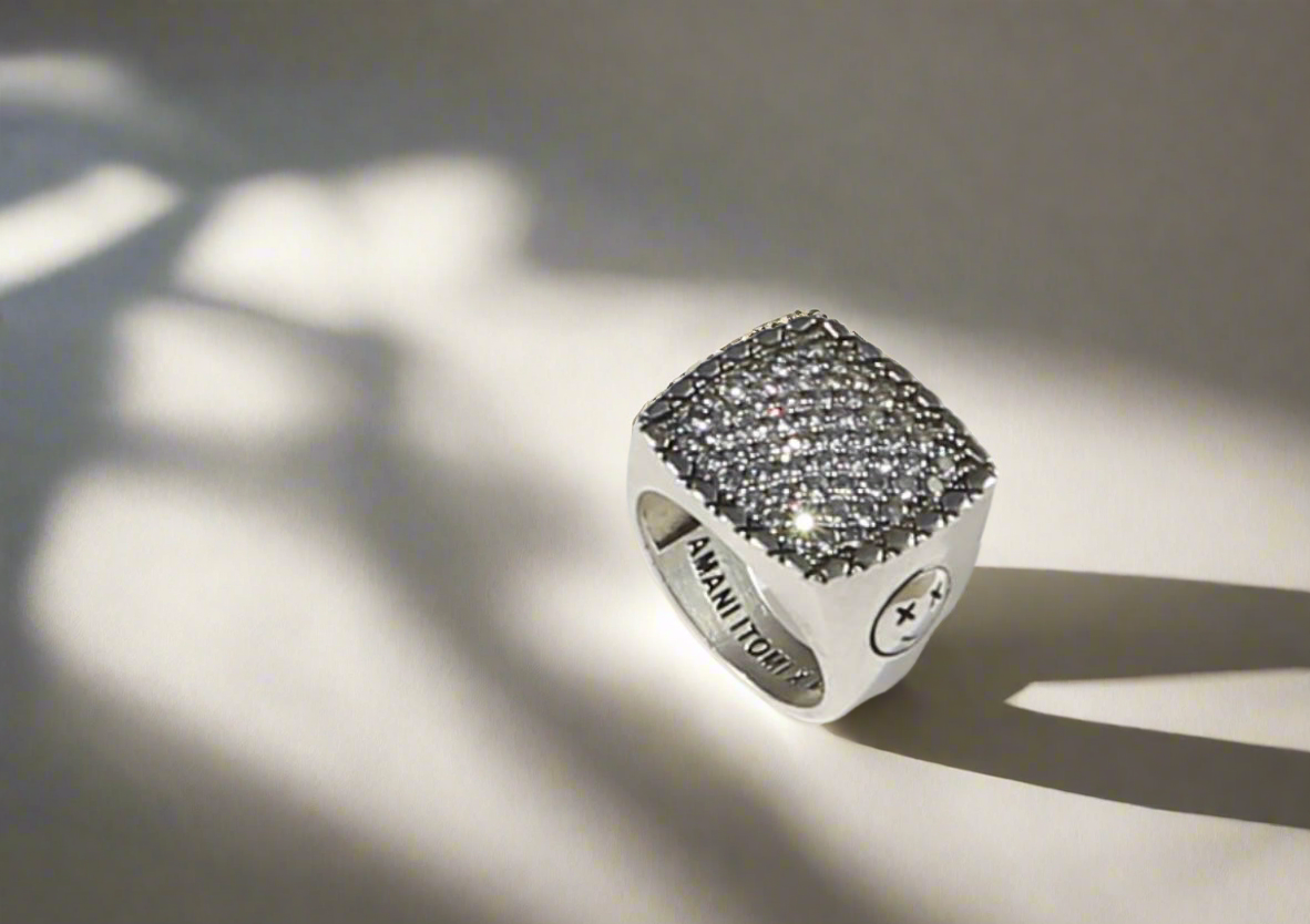 Happy Face Diamond Ring