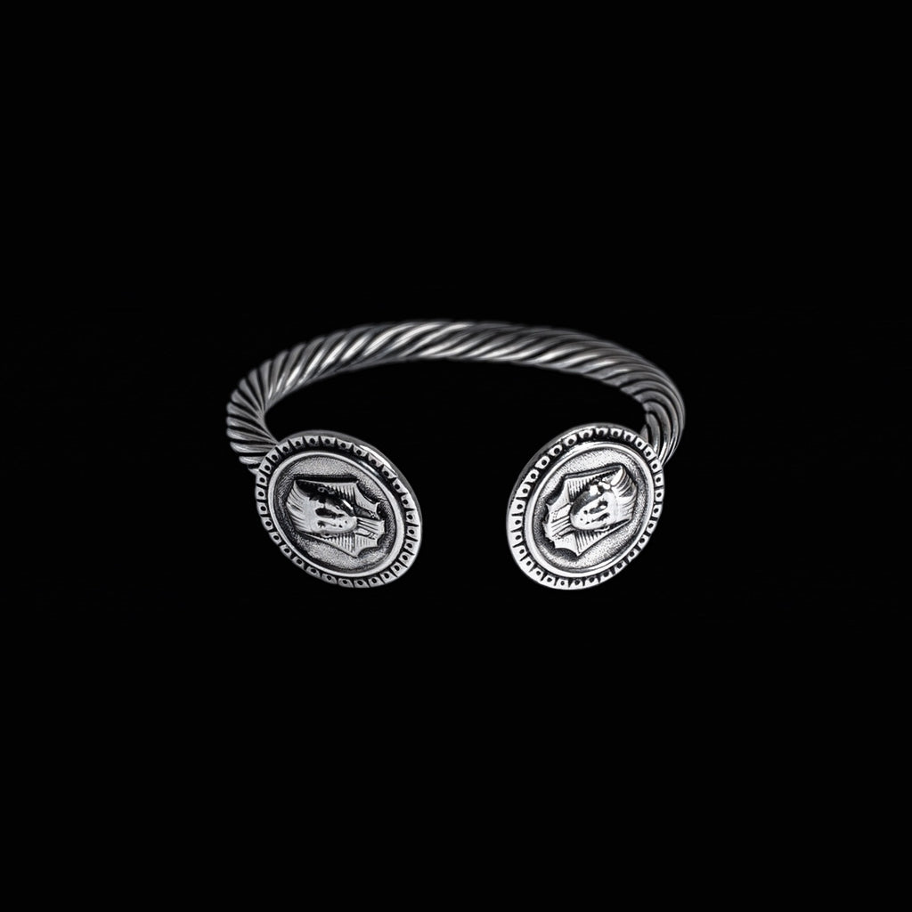 STERLING SILVER KING TUT BANGLE
