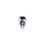 SMOKY QUARTZ ANKH RING