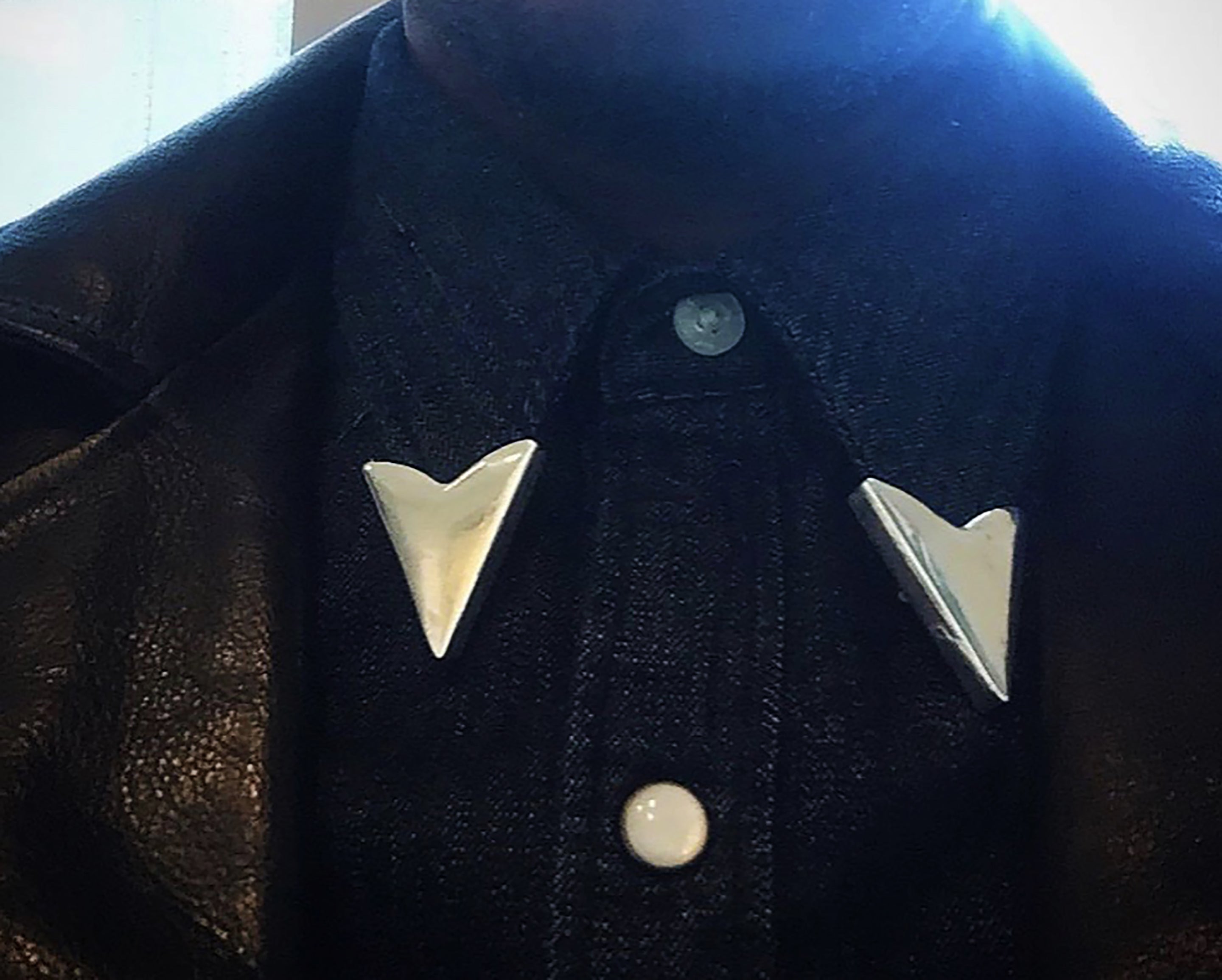 STERLING SILVER COLLAR LINKS