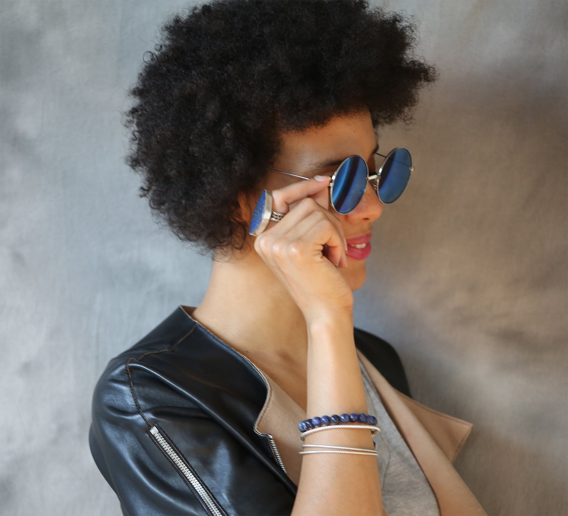SODALITE BEADED BRACELET
