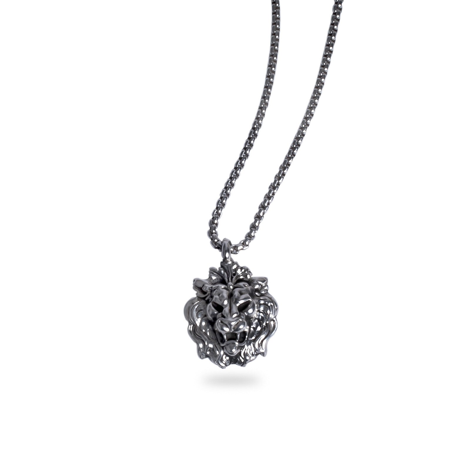 STERLING SILVER LION NECKLACE