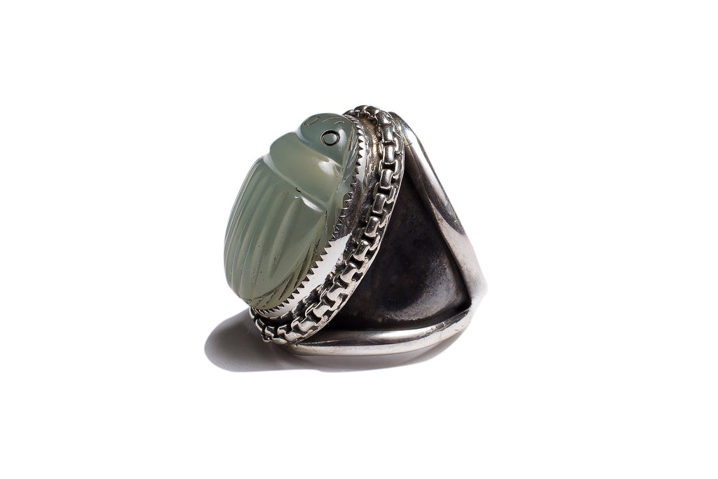 JADE LUCKY BEETLE RING