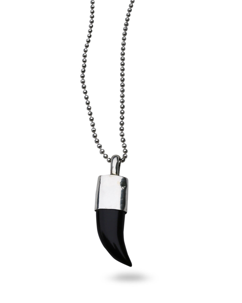ONYX HORN NECKLACE