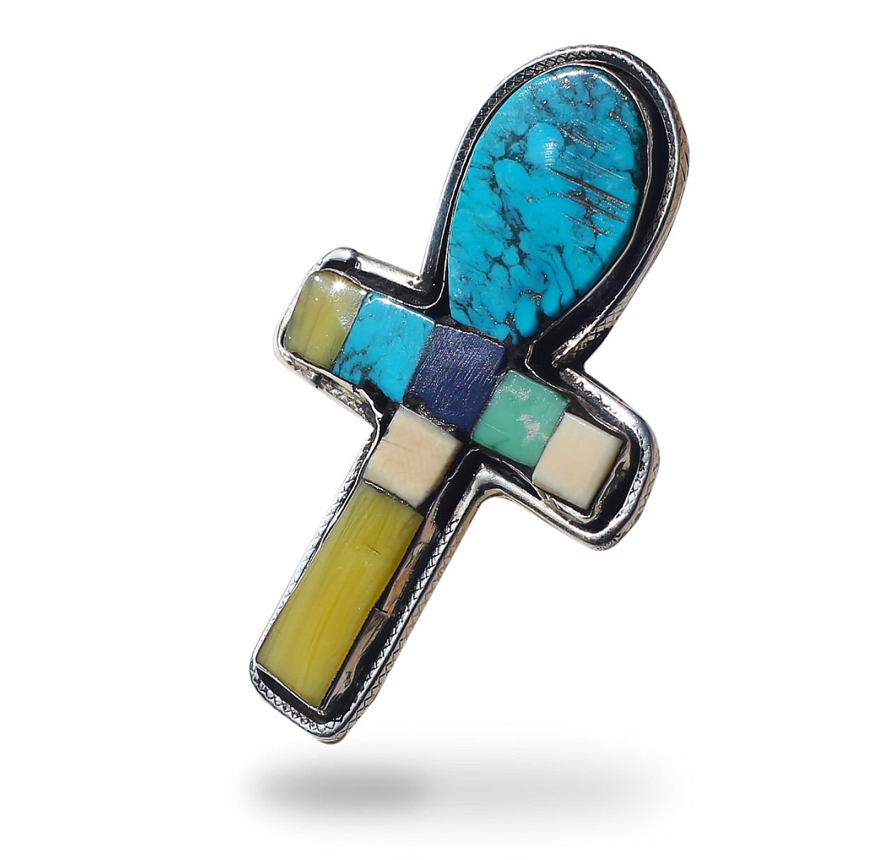 MOSAIC ANKH RING
