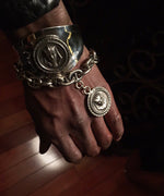 STERLING SILVER KING TUT LINK BRACELET