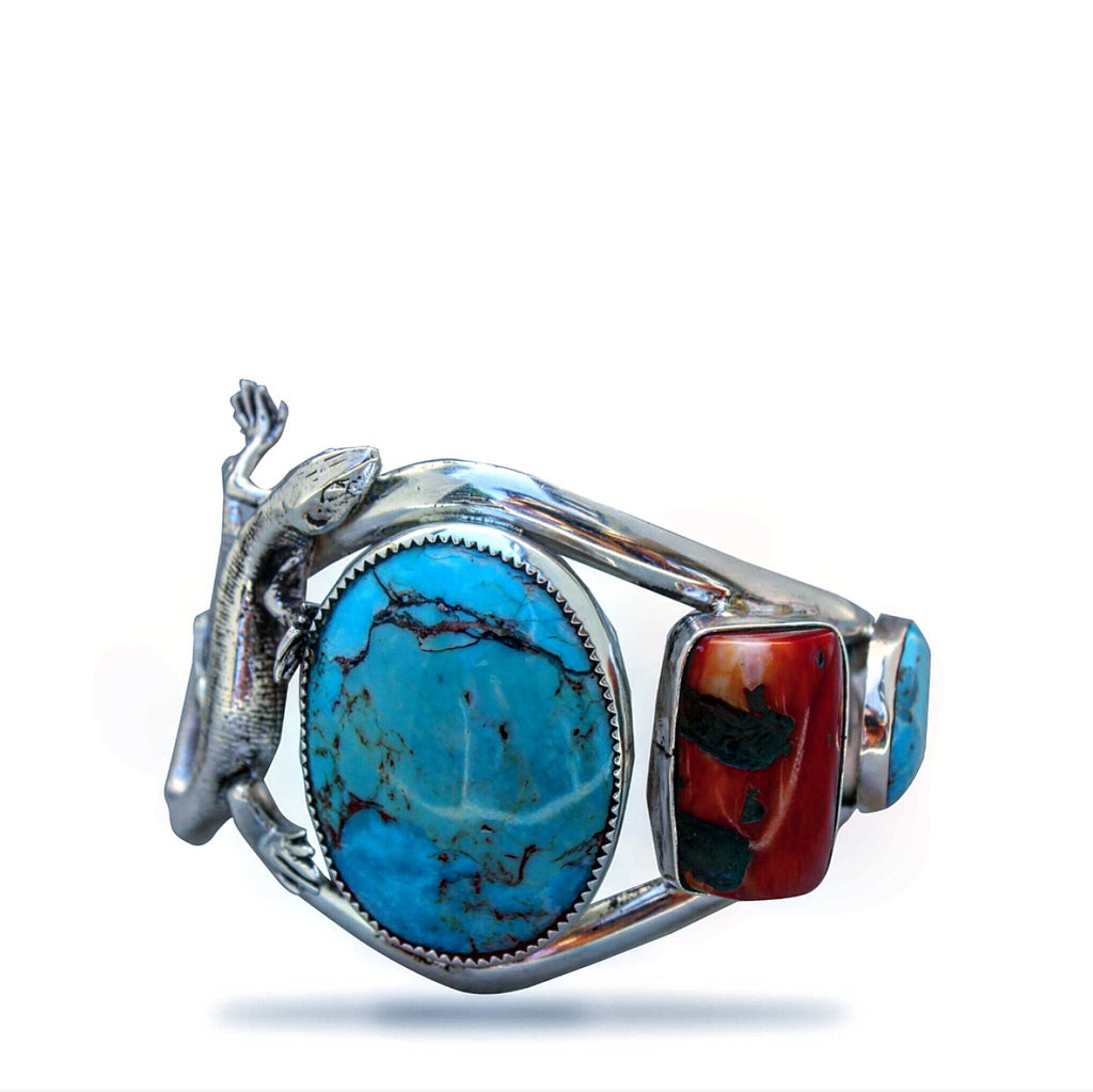 TURQUOISE/ ANTINQUE CORAL GEICO BRACELET
