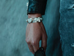 STERLING SILVER MOTHER OF PEARL BANGLE