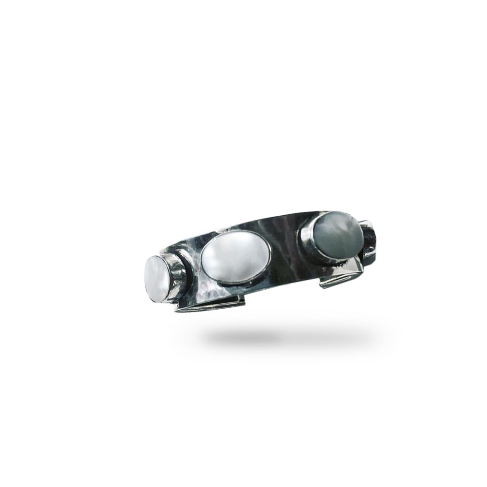 STERLING SILVER MOTHER OF PEARL BANGLE