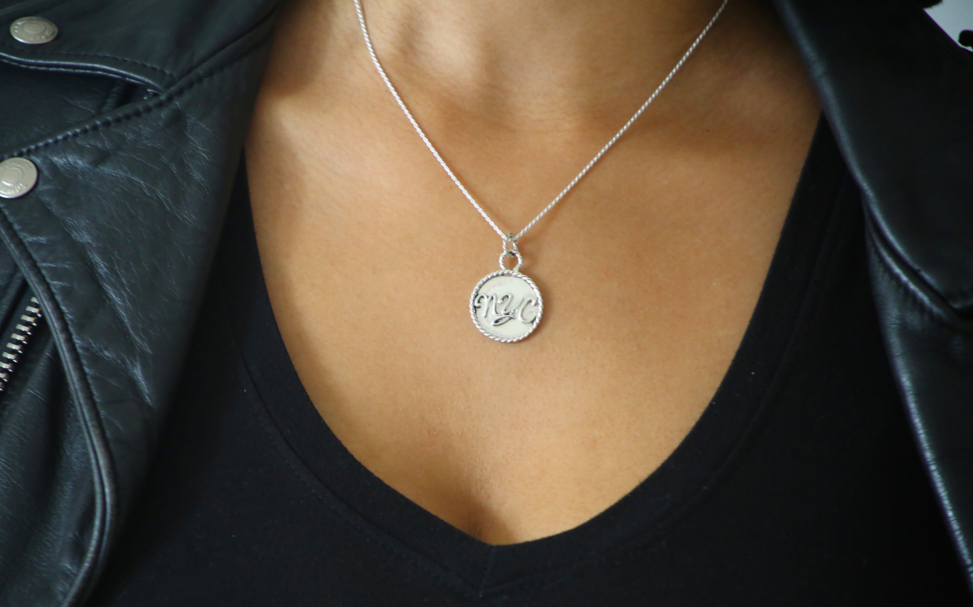 Sterling Silver NYC Necklace