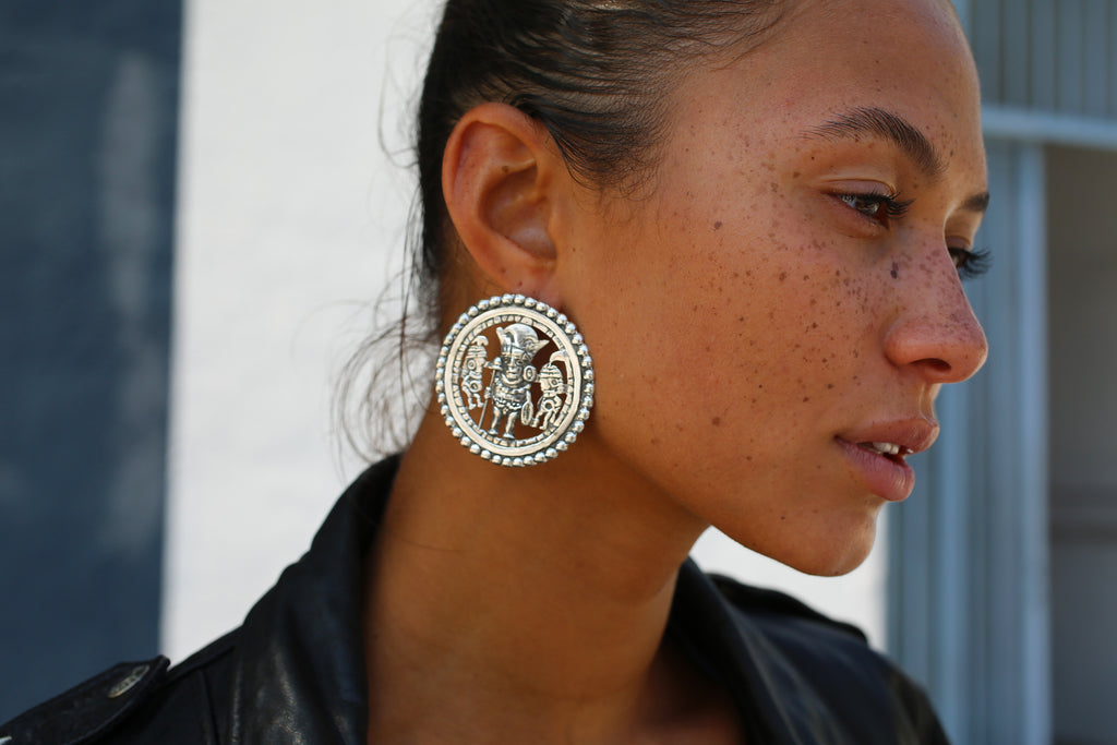 Sterling Silver Royalty Earrings