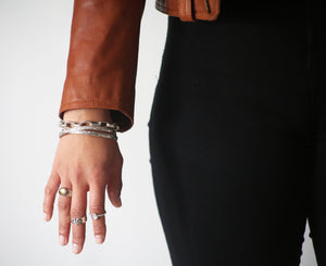 STERLING SILVER VINTAGE WESTERN BANGLE