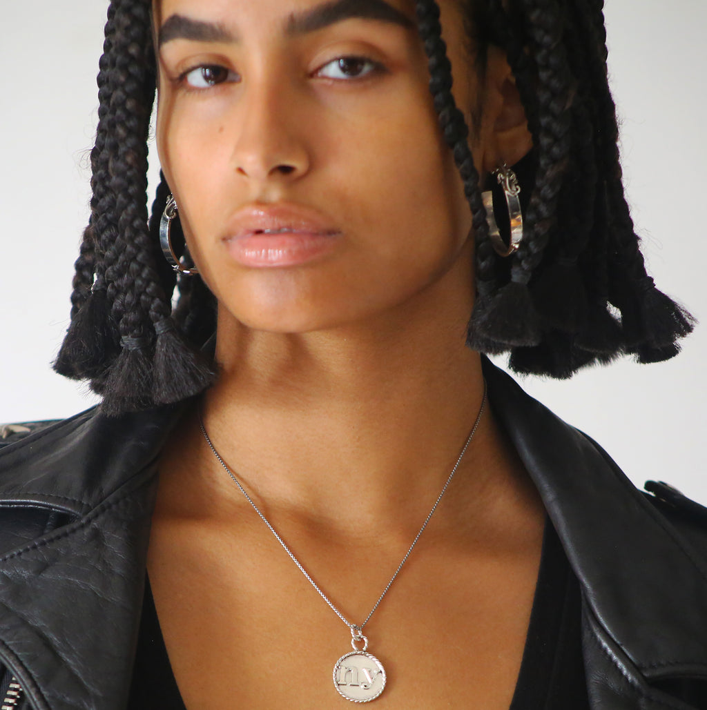 STERLING SILVER NY NECKLACE