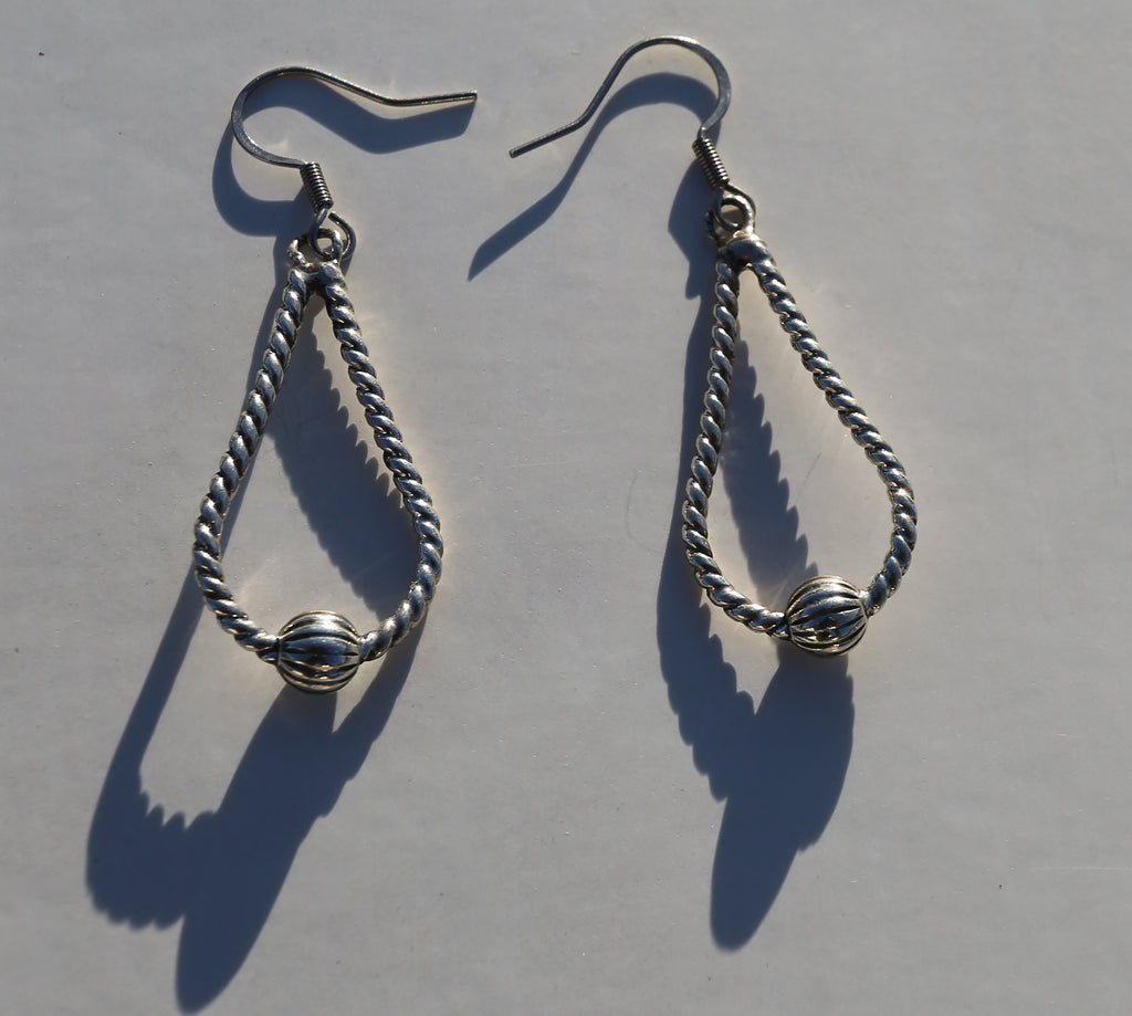 Sterling Silver Western Twist Earrings